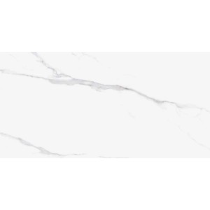 Piastrella per pavimenti bianca effetto marmo, ideale per interni eleganti.