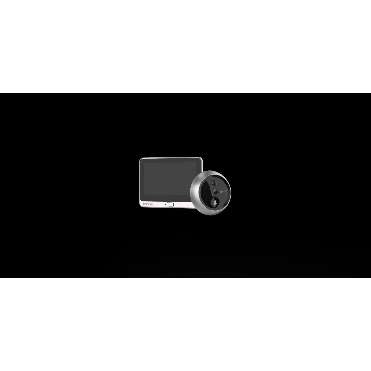 Videocitofono wireless Ezviz DP2C con monitor a colori e telecamera per porta d'ingresso.