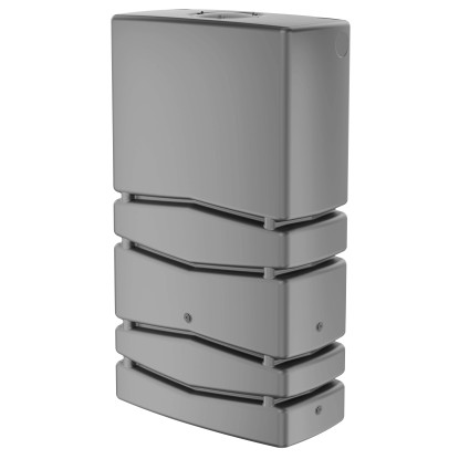 Contenitore per raccolta acqua piovana grigio 78x38x135 cm 350 l