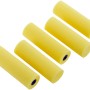 Set di 5 rulli in schiuma gialla LUX, larghezza 10 cm, per verniciatura fine.