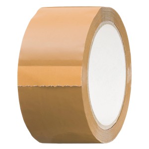 Nastro da imballaggio marrone LUX, 66 m x 50 mm, rotolo di nastro adesivo per imballare scatole.