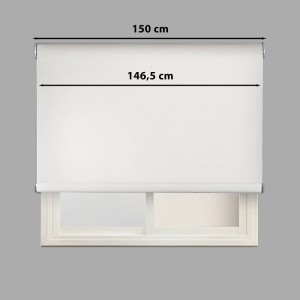 Tenda a rullo Moon oscurante 150x250 cm bianco