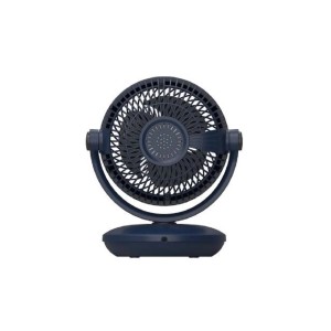 Ventilatore da tavolo blu per scrivania o comodino.