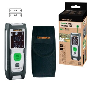Laserliner LaserRange-Master Gi4 con custodia e confezione. Misuratore digitale per misurazioni precise.
