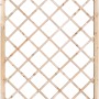 Pannello di recinzione in legno con motivo a rombi per il giardino.