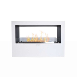 Camino a bioetanolo da terra Divina Fire Giotto S 4 kW 100x30x70 cm bianco