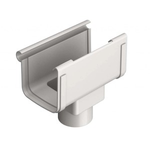 Giunto con scarico per gronda First Plast GSQGN 110x100 mm grigio