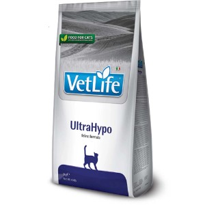 Confezione di cibo secco per gatti Vet Life UltraHypo.