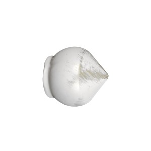 Terminale bianco per bastone per tende, accessorio per Binari per tende.