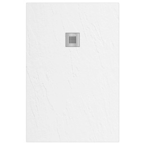 Piatto doccia t.b.t. bianco con scarico quadrato