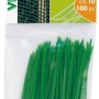 Fascette stringicavo verdi (100 pz) per fissaggio in giardino.