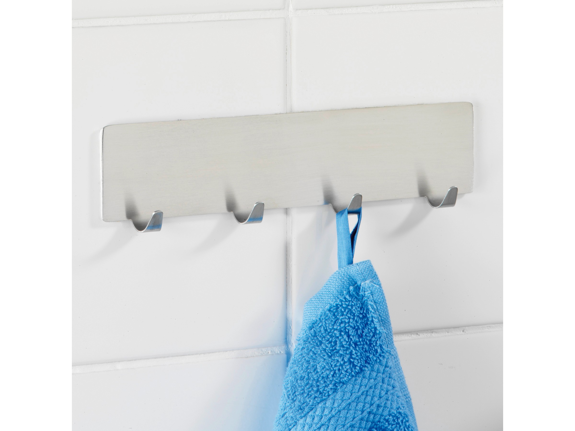 Biutimarden Porta Asciugamani Autoadesiva in Acciaio INOX,Portasciugamani Senza Foratura 30CM Cromo Portaasciugamano da Bagno per Bagno Cucina