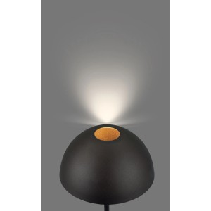 Lampada da tavolo Brilo Interruttore a cavo E14 Attacco Ø 18,8x28,2 cm Nero