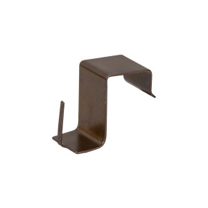 Supporto in metallo per bastone per tende a vetro, per il montaggio sul telaio della finestra.