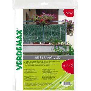 Rete frangivista verde t.b.t. per balcone o giardino, 1x3m.