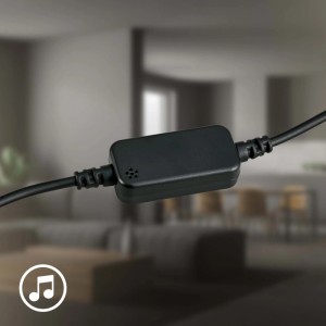 Lampada da tavolo LED RGBIC Ring Coloris dimmerabile 3W nero