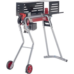 Spaccalegna elettrico Al-Ko LSH 520/5: spaccalegna orizzontale con cuneo rosso e gambe grigie.