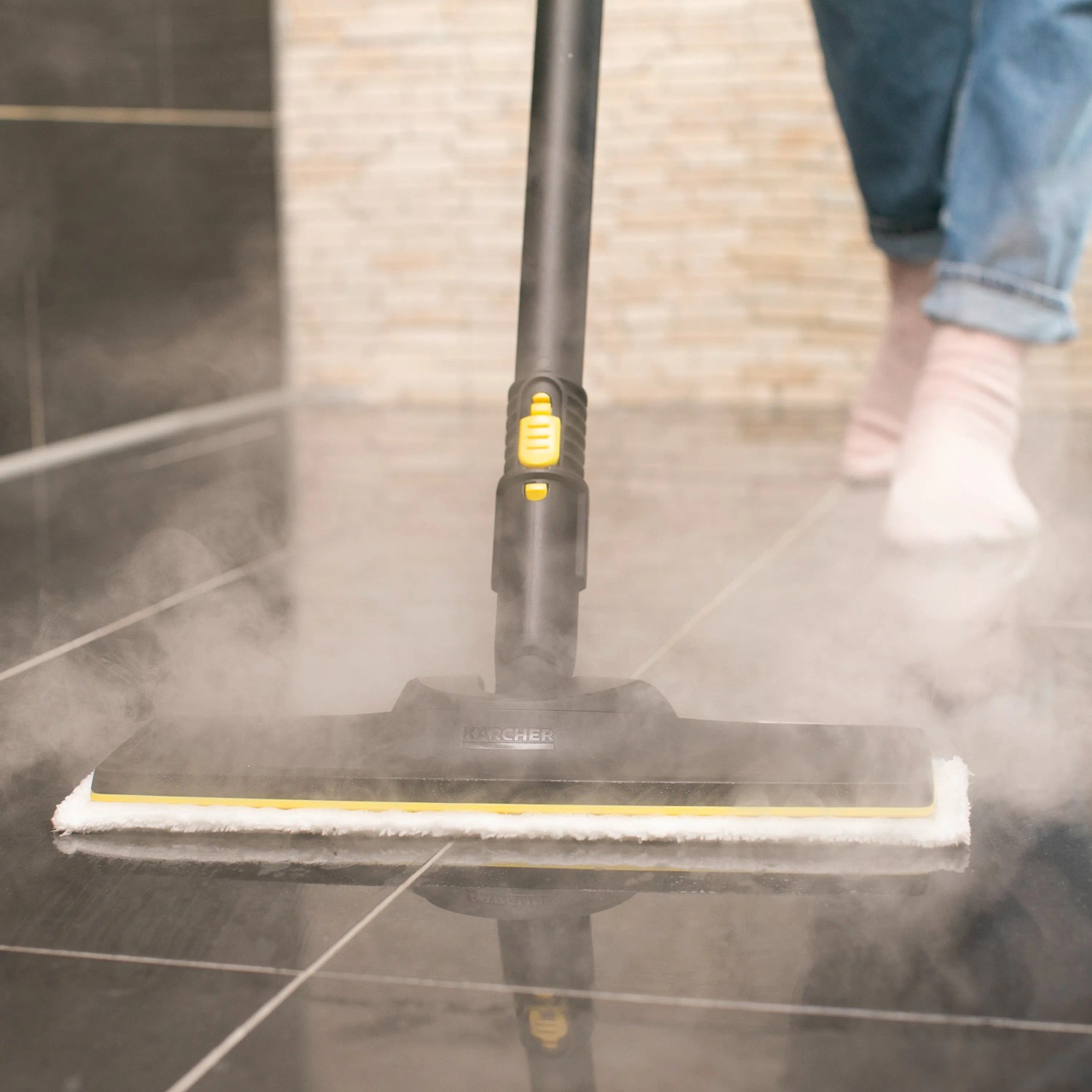 Kärcher Set Di 2 Panni In Microfibra Per Pulitrici A Vapore - Per Pavimenti E Bocchetta Manuale, Adatti Per Piastrelle, Pietra, Linoleum, PVC