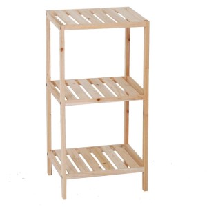 Scaffale in legno di abete 3 ripiani 35x30x70 cm