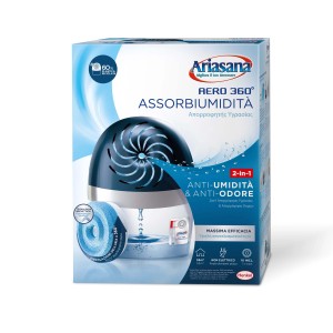 Ariasana Aero 360° assorbi umidità nella confezione, per ridurre umidità e odori.