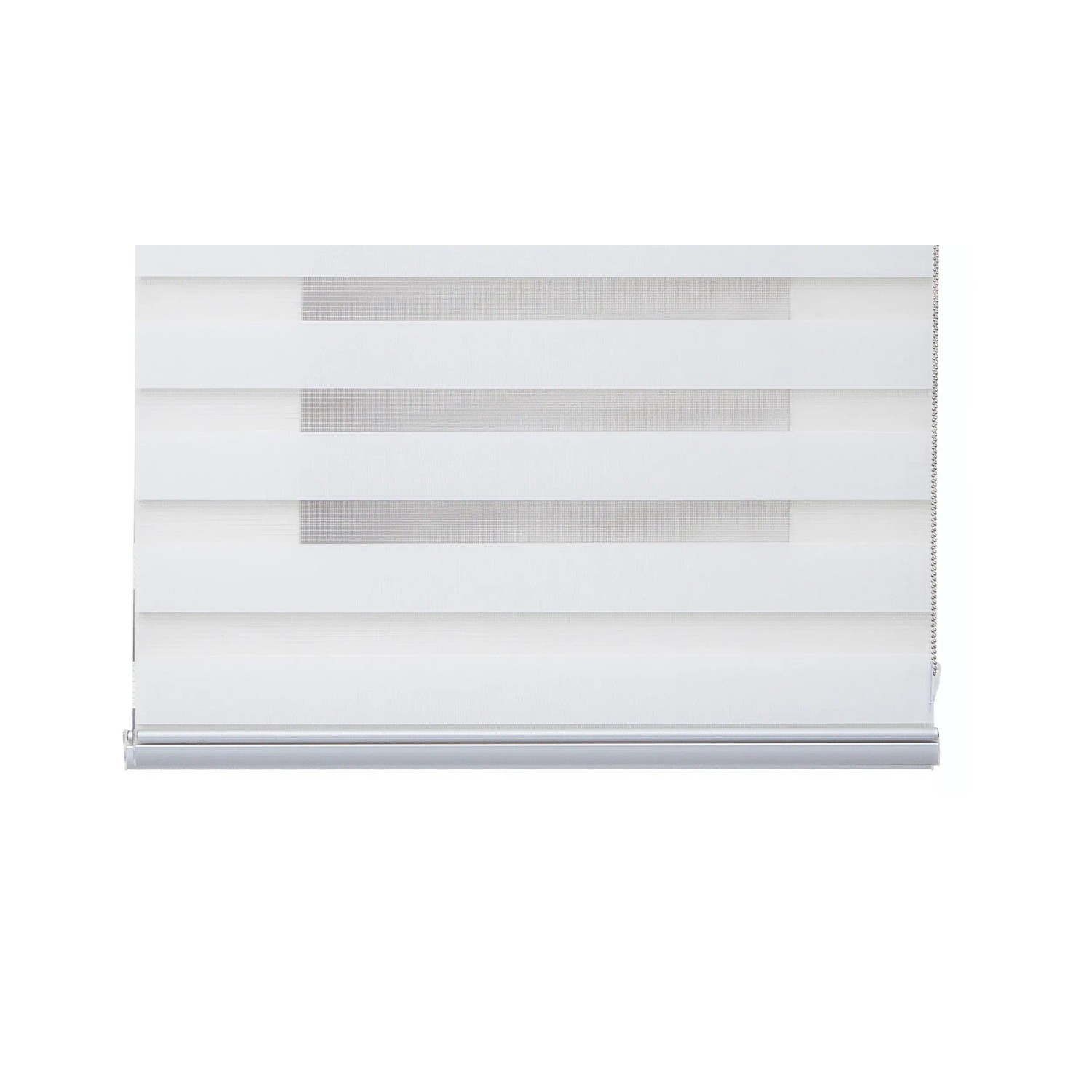 Tenda a rullo t.b.t. bianca, motivo a strisce per finestre, categoria tende a rullo e pacchetto.