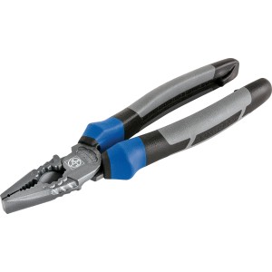 Pinza combinata LUX PRO, 200 mm, con impugnature 3K. Per afferrare, tenere, piegare e tagliare.