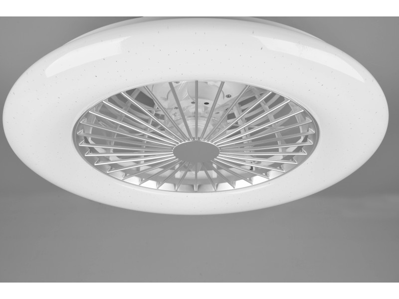 Stralsund Ventilatore E Plafoniera Led Con Effetto Cielo Stellato E RGB Con  Telecomando Multifunzione E Regolazione Diam.50cm