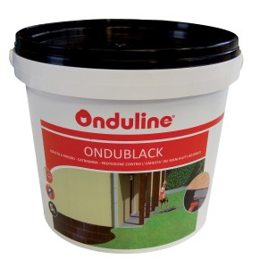 Secchio di guaina liquida Onduline, ideale per impermeabilizzazione esterna.