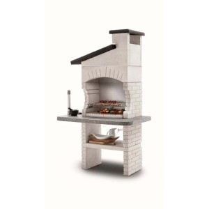 Barbecue a carbonella Palazzetti Guanaco griglia 68x40 cm in cemento