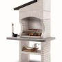 Barbecue a carbonella Palazzetti Guanaco griglia 68x40 cm in cemento