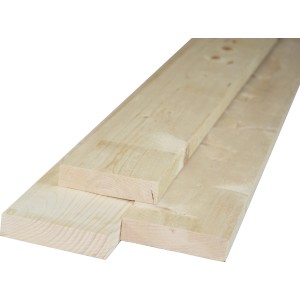 Listelli in legno grezzo, colore legno chiaro, per finiture interne e progetti fai-da-te.