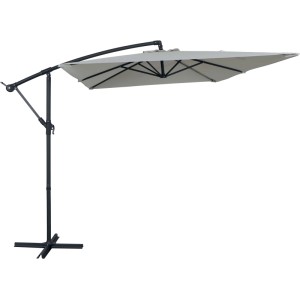 Ombrellone da giardino a palo decentrato in acciaio L200xP300xH250 cm