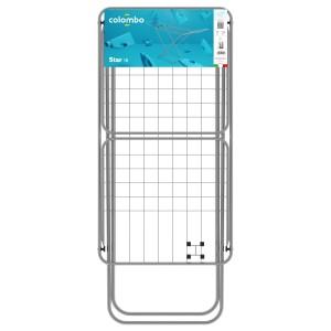 Stendibiancheria Colombo piegato, ideale per piccoli spazi.