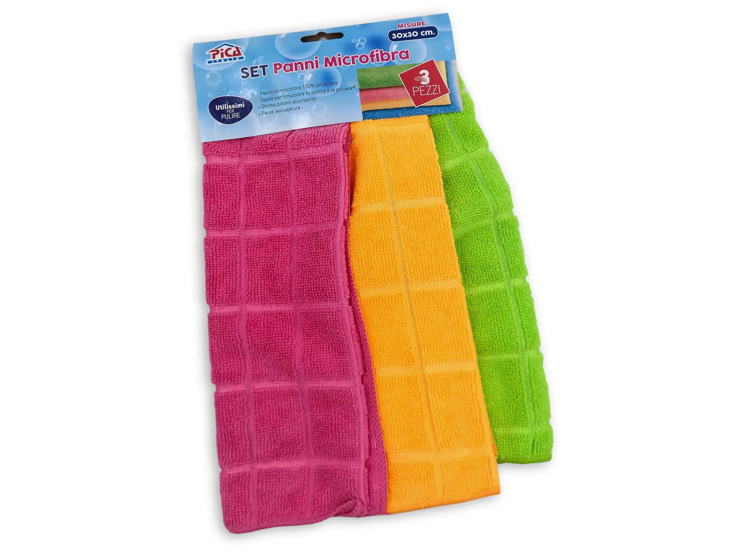 Leifheit - Set Di 3 Panni In Microfibra Di Ricambio Per Clean Twist XL Micro Duo - Con Setole Per Pavimenti Lucidi, Lavabili A 60°C