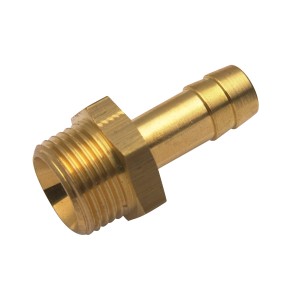 Raccordo LUX in ottone, da ugello 9 mm a 16,7 mm (G 3/8) AG, per accessori compressore.