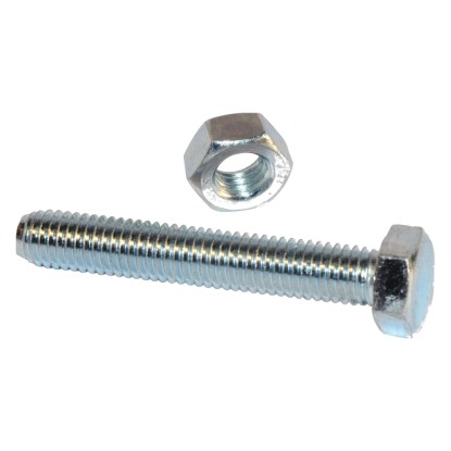 Vite DIN 933 M13 per metallo in acciaio zincato 8 mm x 50 mm 4 pz