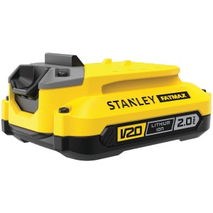 Batteria Stanley Fatmax V20 18V/2Ah per elettroutensili, giallo/nero.