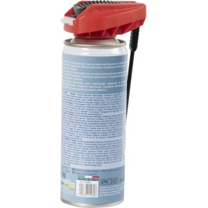 t.b.t. Lubrificante per catene, bomboletta con erogatore rosso.