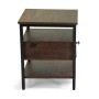 Mobiletto Mudra 1 cassetto in legno noce e nero 40x40h50 cm_4