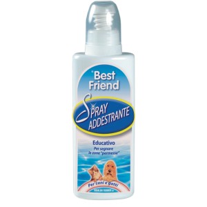 Spray per cani Best Friend, flacone bianco.