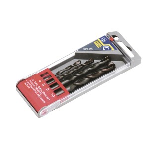 Set di punte per cemento LUX, 4 pezzi: Punte per cemento in 5, 6, 8, 10 mm.