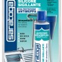 Sigillante siliconico Saratoga, silicone sanitario con protezione antimuffa, bianco.