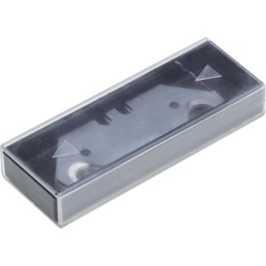 Lame a gancio di ricambio LUX per coltelli Stanley, 5 pezzi in contenitore trasparente.