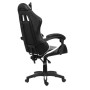 Sedia gaming t.b.t. nera vista da dietro, ergonomica e regolabile.