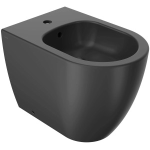 Bidet moderno sospeso in antracite. Design elegante per il bagno.