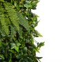 Pannello frangivista con piante artificiali verdi, felce ed edera.