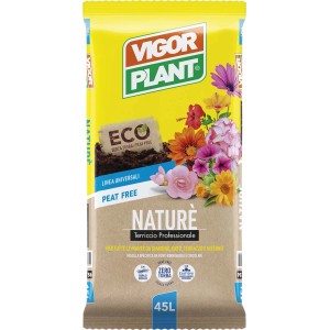 Sacco di terriccio senza torba Vigorplant Nature, 45L.