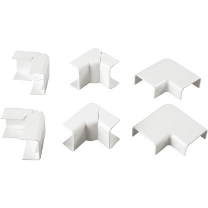 Kit accessori n° 1 per canale 30 x 15 mm, angoli esterni, interni e piani