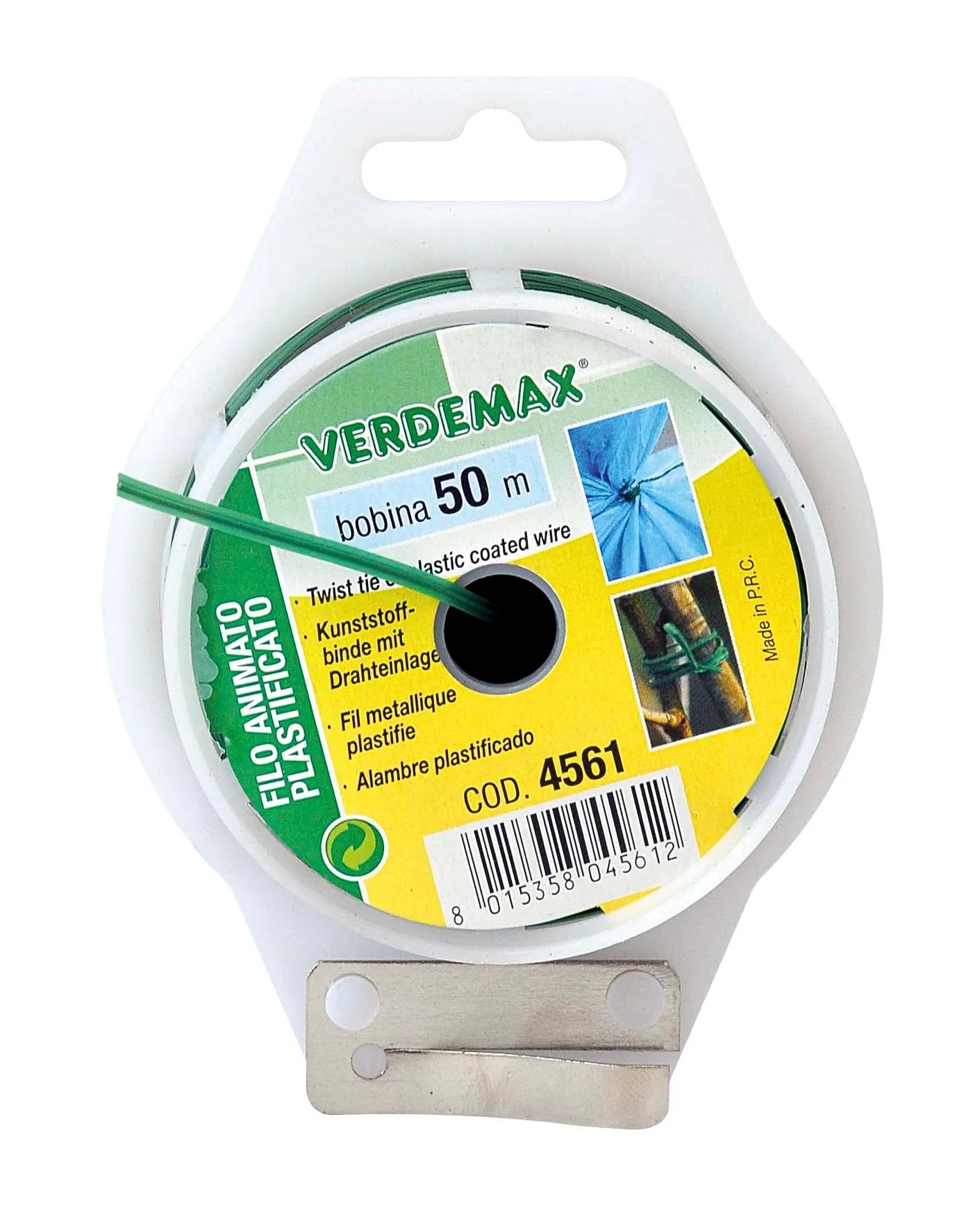 FILO TONDO ACCIAIO PLASTIFICATO MM 8 X MT 50 4567