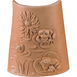 t.b.t. per vasi con motivo di rane e ninfee.